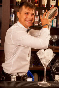 Our barman will be happy to serve you.